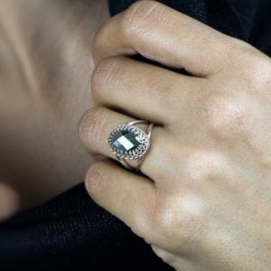 Shop Pyrite Rings! Pyrite Ring · Silver Ring · Gemstone Ring · Unique Ring · Fine Jewelry · Handmade Rings · Stone Rings · Stackable Rings | Natural genuine Pyrite rings, simple unique handcrafted gemstone rings. #rings #jewelry #shopping #gift #handmade #fashion #style #affiliate #ad