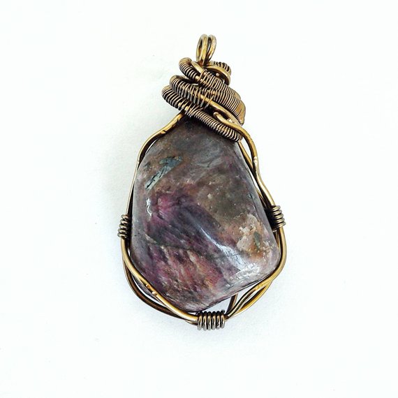 Raw Ruby Necklace -july Birthstone Necklace -womens And Mens Ruby Pendant -mens Crystal -wire Wrapped Pendant-healing Crystal