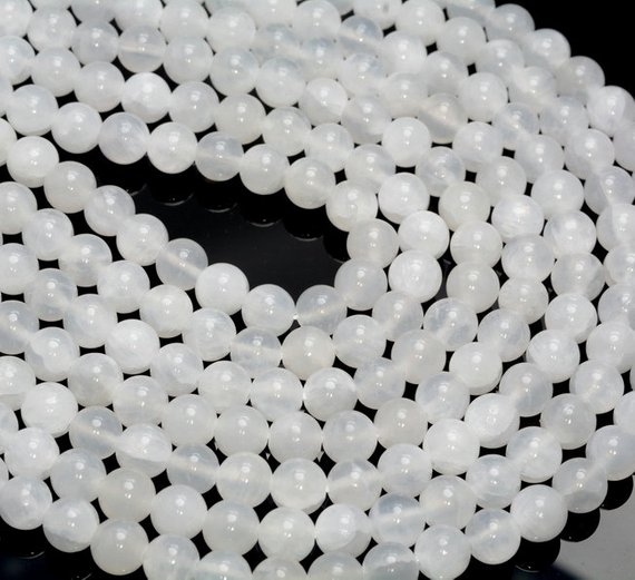 Sale !!! 6mm Genuine Selenite White Gemstone Grade Aaa Round Loose Beads 15.5 Inch Full Strand (80006547-889)