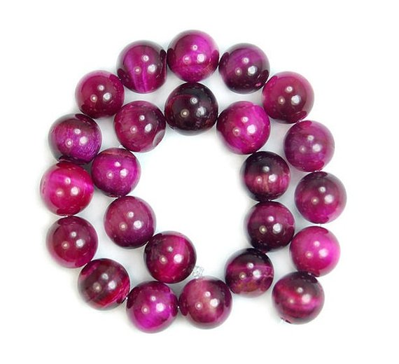 Rose Pink Tiger Eye Gemstone Beads, 6mm 8mm 10mm 12mm Beads, Round Jewelry Loose Natural Stone Beads