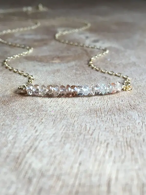 Gold Topaz Necklace , Imperial Topaz Pendant,november Birthstone Necklace, Champagne Topaz Necklace, Necklaces For Women, Gift For Women