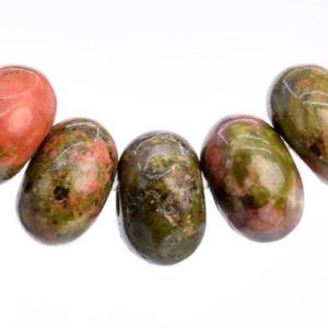 Shop Unakite Beads! Genuine Natural Unakite Gemstone Beads 6x4MM Lotus Pond Rondelle AAA Quality Loose Beads (103233) | Natural genuine beads Unakite beads for beading and jewelry making.  #jewelry #beads #beadedjewelry #diyjewelry #jewelrymaking #beadstore #beading #affiliate #ad