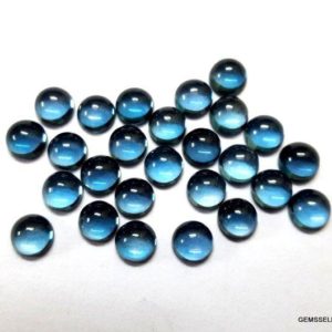 Shop Topaz Cabochons! 1 pieces 5mm London Blue Topaz Cabochon Round Loose Gemstone, London Blue Topaz Round Cabochon gemstone, London Blue Cabochon Gemstone | Natural genuine stones & crystals in various shapes & sizes. Buy raw cut, tumbled, or polished gemstones for making jewelry or crystal healing energy vibration raising reiki stones. #crystals #gemstones #crystalhealing #crystalsandgemstones #energyhealing #affiliate #ad