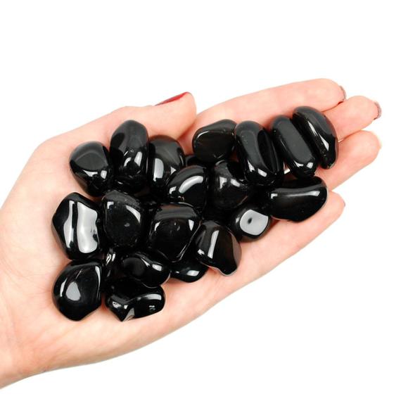 Black Obsidian Tumbled Stone, Black Obsidian, Tumbled Stones, Crystals, Stones, Gifts, Rocks, Gems, Gemstones, Zodiac Crystals, Healing
