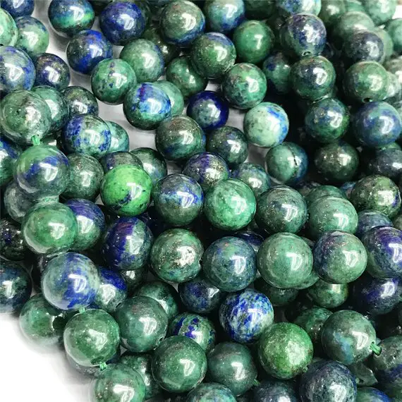 Azurite Round Beads,4mm 6mm 8mm 10mm 12mm Gemstone Beads ,approx 15.5 Inch Strand