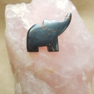 Shop Hematite Cabochons! Black Metallic Hematite Medium Large Elephant Cabochon/ backed with jewelry options | Natural genuine stones & crystals in various shapes & sizes. Buy raw cut, tumbled, or polished gemstones for making jewelry or crystal healing energy vibration raising reiki stones. #crystals #gemstones #crystalhealing #crystalsandgemstones #energyhealing #affiliate #ad