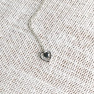 Shop Hematite Pendants! DOUBLE HEART NECKLACE, Sterling Silver Hematite Pendant, Girlfriend Gift, Expecting Mom Gift, Daughter Birthday Gift From Mom, Sweet 16 Gift | Natural genuine Hematite pendants. Buy crystal jewelry, handmade handcrafted artisan jewelry for women.  Unique handmade gift ideas. #jewelry #beadedpendants #beadedjewelry #gift #shopping #handmadejewelry #fashion #style #product #pendants #affiliate #ad