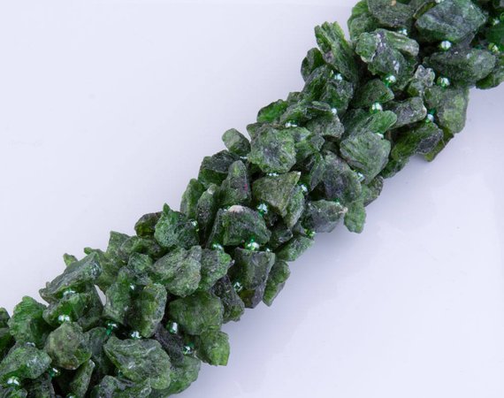 Green Kyanite Gemstone Beads, Stones For Beading, Gemstone Beads, Beads For Necklace, Rock Nuggets, Raw Nugget Gemstone, Gs27rk