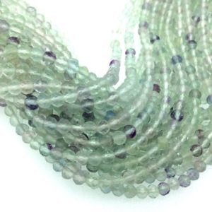 Shop Fluorite Faceted Beads! Fluorite Round Beads – 4mm beads | Natural genuine faceted Fluorite beads for beading and jewelry making.  #jewelry #beads #beadedjewelry #diyjewelry #jewelrymaking #beadstore #beading #affiliate #ad