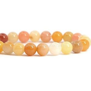 Shop Jade Round Beads! U Pick 1 Strand/15" Natural Multi Color Yellow Jade Healing Gemstone 4mm 6mm 8mm 10mm Round Beads for Bracelet Earrings Jewelry Making | Natural genuine round Jade beads for beading and jewelry making.  #jewelry #beads #beadedjewelry #diyjewelry #jewelrymaking #beadstore #beading #affiliate #ad