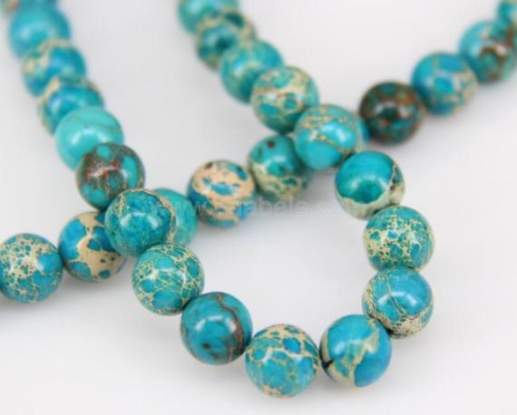 U Pick Top Quality Natural Turquoise Blue Regalite Jasper Gemstone 4mm 6mm 8mm 10mm Round Stone Beads 15 Inch Per Strand For Jewelry Making