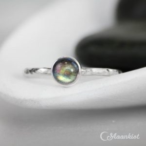 Labradorite Promise Ring, Sterling Silver Labradorite Ring, Sagittarius Birthstone Jewelry, Labradorite Stacking Ring | Moonkist Designs | Natural genuine Gemstone rings, simple unique handcrafted gemstone rings. #rings #jewelry #shopping #gift #handmade #fashion #style #affiliate #ad