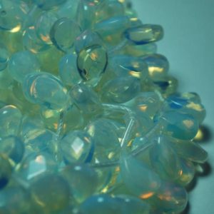 Shop Moonstone Beads! 10 Opalite Moonstone FACETED Teardrop / Pendant Beads – 12mm, 14mm, 18mm sizes | Natural genuine beads Moonstone beads for beading and jewelry making.  #jewelry #beads #beadedjewelry #diyjewelry #jewelrymaking #beadstore #beading #affiliate #ad