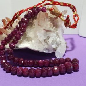 Shop Ruby Faceted Beads! Natural Ruby Graduating Faceted Rondelle Beads 16 In. Strand, 496.5cts, 8.6mm To 13.6mm, Corundum Beads, Large, Perfect for Jewelry Making | Natural genuine faceted Ruby beads for beading and jewelry making.  #jewelry #beads #beadedjewelry #diyjewelry #jewelrymaking #beadstore #beading #affiliate #ad