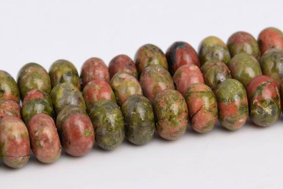 Lotus Pond Unakite Beads Grade Aaa Genuine Natural Gemstone Rondelle Loose Beads 6mm 8mm Bulk Lot Options