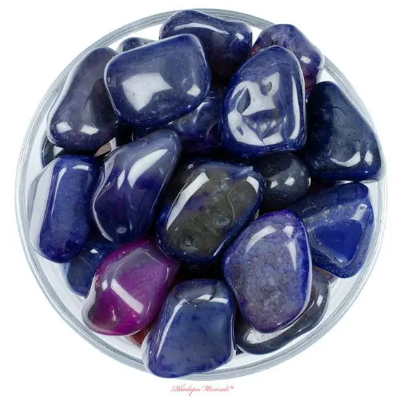 Purple Agate Tumbled Stone, Purple Agate, Tumbled Stones, Agate, Stones, Crystals, Rocks, Gifts, Gemstones, Gems, Zodiac Crystals, Healing