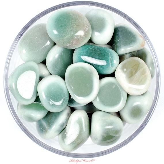 Green Agate Tumbled Stone, Green Agate, Tumbled Stones, Agate, Stones, Crystals, Rocks, Gifts, Gemstones, Gems, Zodiac Crystals, Healing