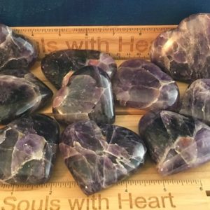 Shop Amethyst Shapes! Amethyst Gemstone Hearts, truly amazing and beautiful! Protective and calming, help dispel anger, rage, fear and anxiety, Positive energy | Natural genuine stones & crystals in various shapes & sizes. Buy raw cut, tumbled, or polished gemstones for making jewelry or crystal healing energy vibration raising reiki stones. #crystals #gemstones #crystalhealing #crystalsandgemstones #energyhealing #affiliate #ad