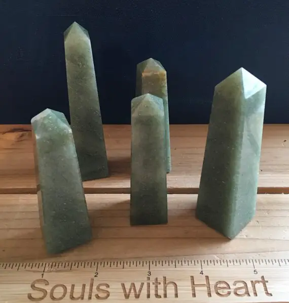 Green Aventurine Gemstone Tower, Gemstone Point, Healing Stone, Healing Crystal, Chakra  Stone, Spiritual Stone