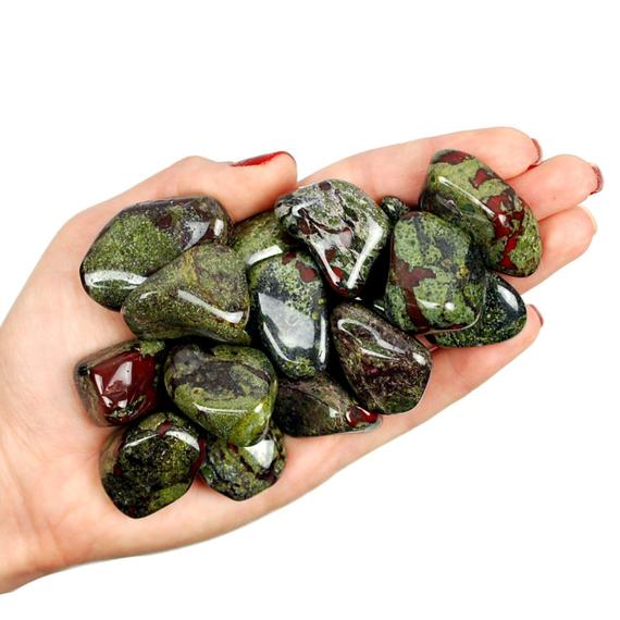 Epidote Jasper Tumbled Stone, Epidote Jasper, Tumbled Stones, Crystals, Stones, Gifts, Rocks, Gems, Gemstones, Zodiac Crystals, Healing