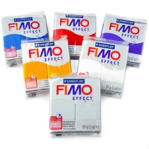 Shop Polymer Clay Cutters & Jewelry Making Tools! FIMO Effect Polymer Oven Modelling Clay – 57g – Set of 6 – Glitter Finish | Shop jewelry making and beading supplies, tools & findings for DIY jewelry making and crafts. #jewelrymaking #diyjewelry #jewelrycrafts #jewelrysupplies #beading #affiliate #ad