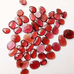 Shop Gemstone Cabochons! 7-8.5mm Garnet Rose Cut Cabochons, Natural Mozambique Garnet Rose Cut Flat Back Cabochons, Loose Garnet Stones (5pcs To 10pcs Options) | Natural genuine stones & crystals in various shapes & sizes. Buy raw cut, tumbled, or polished gemstones for making jewelry or crystal healing energy vibration raising reiki stones. #crystals #gemstones #crystalhealing #crystalsandgemstones #energyhealing #affiliate #ad