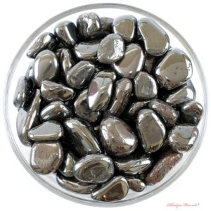 Shop Hematite Stones & Crystals! One Hematite Tumbled Stone, Hematite Tumbled Stones, Tumbled Stones Hematite, Zodiac Hematite Stones, Healing Hematite Stones, Hematite | Natural genuine stones & crystals in various shapes & sizes. Buy raw cut, tumbled, or polished gemstones for making jewelry or crystal healing energy vibration raising reiki stones. #crystals #gemstones #crystalhealing #crystalsandgemstones #energyhealing #affiliate #ad