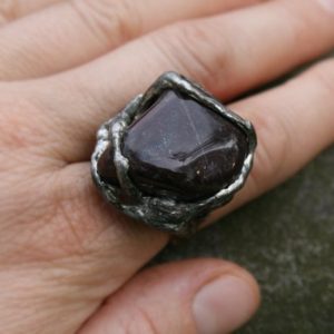 red brown jasper, brecciated, oxblood jasper, tiffany method, boho jewelry, vintage jewelry, retro ring, gift idea, unique gift, OOAK | Natural genuine Gemstone rings, simple unique handcrafted gemstone rings. #rings #jewelry #shopping #gift #handmade #fashion #style #affiliate #ad