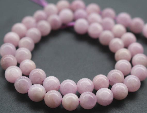 8mm Aa Kunzite Beads,natural Smooth And Round Spodumene Beads,15 Inches One Starand