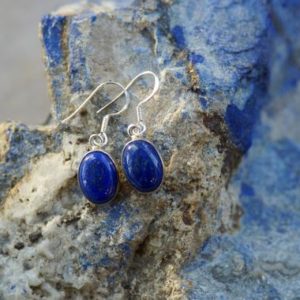 Shop Lapis Lazuli Earrings! Lapis Lazuli Earrings Sterling Silver // Lapis Earrings // Lapis Dangle Earrings // Lapis Lazuli Drop Earrings // Blue Lapis Drop Earrings | Natural genuine Lapis Lazuli earrings. Buy crystal jewelry, handmade handcrafted artisan jewelry for women.  Unique handmade gift ideas. #jewelry #beadedearrings #beadedjewelry #gift #shopping #handmadejewelry #fashion #style #product #earrings #affiliate #ad