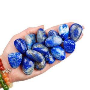 Shop Tumbled Lapis Lazuli Crystals & Pocket Stones! Lapis Lazuli Tumbled Stone, Lapis Lazuli, Tumbled Stones, Crystals, Stones, Gifts, Rocks, Gems, Gemstones, Zodiac Crystals, Healing Crystals | Natural genuine stones & crystals in various shapes & sizes. Buy raw cut, tumbled, or polished gemstones for making jewelry or crystal healing energy vibration raising reiki stones. #crystals #gemstones #crystalhealing #crystalsandgemstones #energyhealing #affiliate #ad