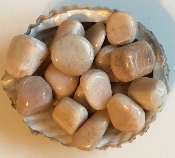 Moonstone Healing Stone, New Beginnings Healing Crystal, Spiritual Stone, Meditation, Small Tumbled Stone, Chakra Stone