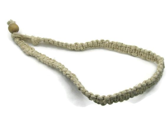 Natural Thick Hemp Necklace, Phatty Hemp Necklace, Hippie, Skater, Surfer, 1/2 Inch Thick
