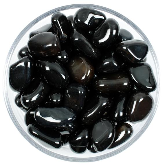 Black Obsidian Tumbled Stone, Black Obsidian, Tumbled Stones, Stones, Crystals, Rocks, Gifts, Gemstones, Gems, Zodiac Crystals, Healing
