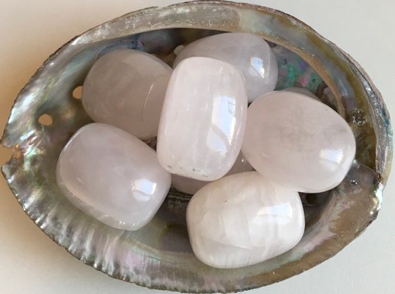 Pink Calcite Large Tumbled Stone, Healing Crystals And Stones, Stone Of Forgiveness, Helps In Releasing Fear And Grief,unconditional Love.