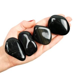 Velvet Obsidian Tumbled Stone, Velvet Obsidian, Tumbled Stones, Rainbow Obsidian, Stones, Crystals, Rocks, Gifts, Gemstones, Gems, Zodiac | Natural genuine stones & crystals in various shapes & sizes. Buy raw cut, tumbled, or polished gemstones for making jewelry or crystal healing energy vibration raising reiki stones. #crystals #gemstones #crystalhealing #crystalsandgemstones #energyhealing #affiliate #ad