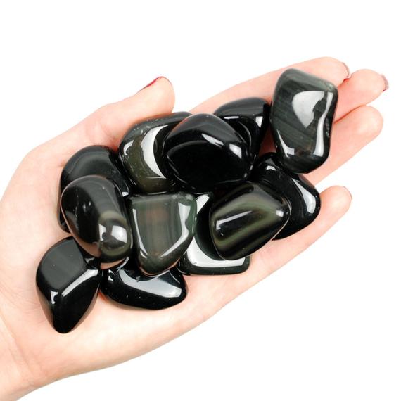 Rainbow Obsidian Tumbled Stone, Rainbow Obsidian, Crystals, Stones, Gifts, Rocks, Gems, Gemstones, Zodiac Crystals, Healing Crystals