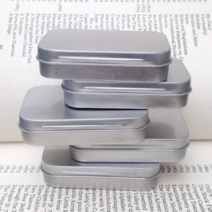 Shop Storage for Beading Supplies! Rectangular Metal Tin, Blank Hinged Tin, Small Container, 50ml Tin Box, Business Card Size | Shop jewelry making and beading supplies, tools & findings for DIY jewelry making and crafts. #jewelrymaking #diyjewelry #jewelrycrafts #jewelrysupplies #beading #affiliate #ad