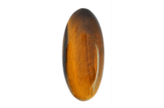 Tiger Eye Cabochon Stone (40mm X 18mm X 8mm) - Oval Cut Gemstone
