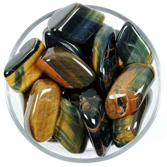 Multicolor Tigers Eye Tumbled Stone, Multicolor Tigers Eye, Tumbled Stones, Color Tigers Eye, Tigers Eye, Crystals, Rocks, Stones, Gifts