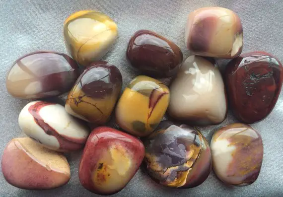 Tumbled Mookaite, Crystal Grid, Chakra, Reiki, Meditation, Sacred Space, Full Moon Charged, Tumbled Jasper, Pagan Altar, Crystal Grid!