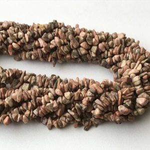 Shop Unakite Chip & Nugget Beads! 5-10mm Unakite Jasper Chip Beads, Natural Unakite Jasper Gemstone Chips, Unakite Necklace, 32 Inch (1 Strand To 10 Strand Options) – RAMA207 | Natural genuine chip Unakite beads for beading and jewelry making.  #jewelry #beads #beadedjewelry #diyjewelry #jewelrymaking #beadstore #beading #affiliate #ad