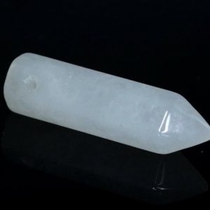 Shop Jade Points & Wands! 31x8mm White Jade Gemstone Point Healing Chakra Hexagonal Point Focal Bead BULK LOT 2,4,6,12 and 50 (90183770-368) | Natural genuine stones & crystals in various shapes & sizes. Buy raw cut, tumbled, or polished gemstones for making jewelry or crystal healing energy vibration raising reiki stones. #crystals #gemstones #crystalhealing #crystalsandgemstones #energyhealing #affiliate #ad