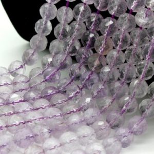 Shop Amethyst Faceted Beads! Natural Amethyst Transparent Purple Faceted Round Sphere Loose Gemstone Beads | Natural genuine faceted Amethyst beads for beading and jewelry making.  #jewelry #beads #beadedjewelry #diyjewelry #jewelrymaking #beadstore #beading #affiliate #ad