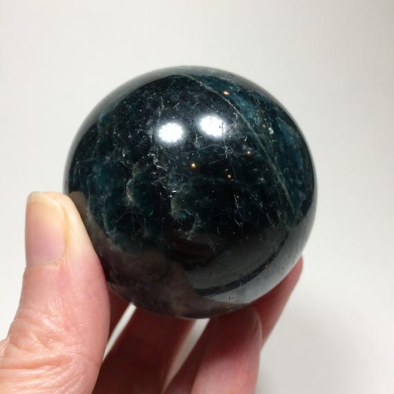 57mm Apatite Sphere - Natural Crystal Ball - Polished Stone - Healing Crystal - Meditation Stone - Display/decor - From Madagascar - 301g