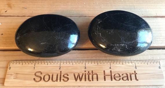 Black Tourmaline Palm Stone, Healing Stones, Healing Crystals And Stones, Chakra Stones, Spiritual Stone, Gemstone