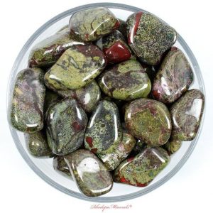 Shop Tumbled Bloodstone Crystals & Pocket Stones! One 1 Dragons Blood Jasper Tumbled Stone, Epidote Jasper Tumbled Stone, Dragon Blood Stone Epidote Jasper, Zodiac, Leo, Cancer, Taurus | Natural genuine stones & crystals in various shapes & sizes. Buy raw cut, tumbled, or polished gemstones for making jewelry or crystal healing energy vibration raising reiki stones. #crystals #gemstones #crystalhealing #crystalsandgemstones #energyhealing #affiliate #ad
