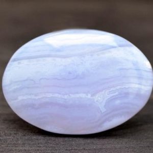 Shop Blue Lace Agate Cabochons! Blue Lace Agate Cabochon Stone (34mm x 24mm x 7mm) – Oval Cabochon | Natural genuine stones & crystals in various shapes & sizes. Buy raw cut, tumbled, or polished gemstones for making jewelry or crystal healing energy vibration raising reiki stones. #crystals #gemstones #crystalhealing #crystalsandgemstones #energyhealing #affiliate #ad