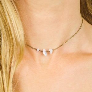 Blue lace agate choker necklace. Tiny beaded choker. Beaded boho choker. Blue crystal choker. Beaded boho choker. Simple agate choker. | Natural genuine Array jewelry. Buy crystal jewelry, handmade handcrafted artisan jewelry for women.  Unique handmade gift ideas. #jewelry #beadedjewelry #beadedjewelry #gift #shopping #handmadejewelry #fashion #style #product #jewelry #affiliate #ad