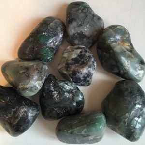 Shop Tumbled Emerald Crystals & Pocket Stones! Emerald Extra Large Tumbled Stone, Inspiration Stone, Healing Stone, Healing Crystal, Chakra Stone, Spiritual Stone | Natural genuine stones & crystals in various shapes & sizes. Buy raw cut, tumbled, or polished gemstones for making jewelry or crystal healing energy vibration raising reiki stones. #crystals #gemstones #crystalhealing #crystalsandgemstones #energyhealing #affiliate #ad
